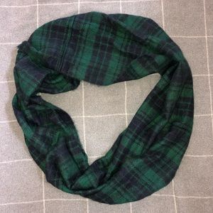 Loft infinity plaid scarf NEW